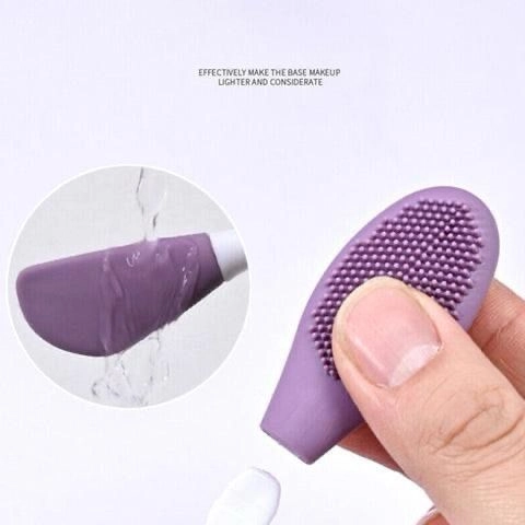 Double-Headed Silicone Mask Brush - Facial Cleansing & Mask Application Tool (2 Pc)