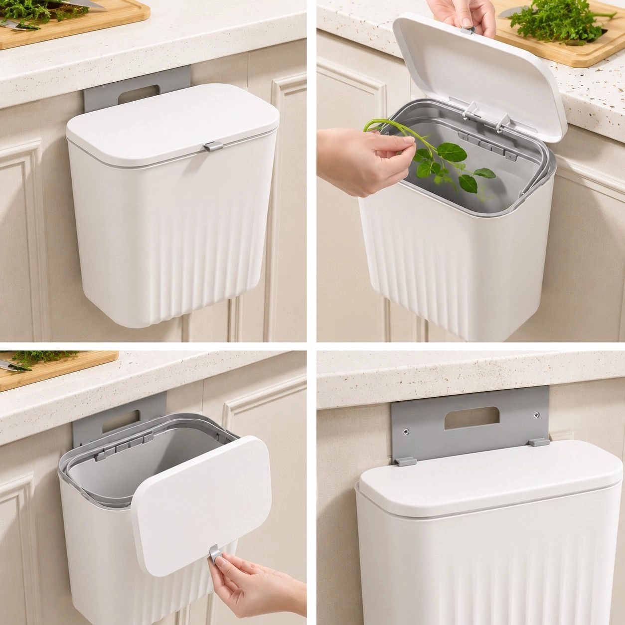 Stylish Plastic Kitchen Dustbin