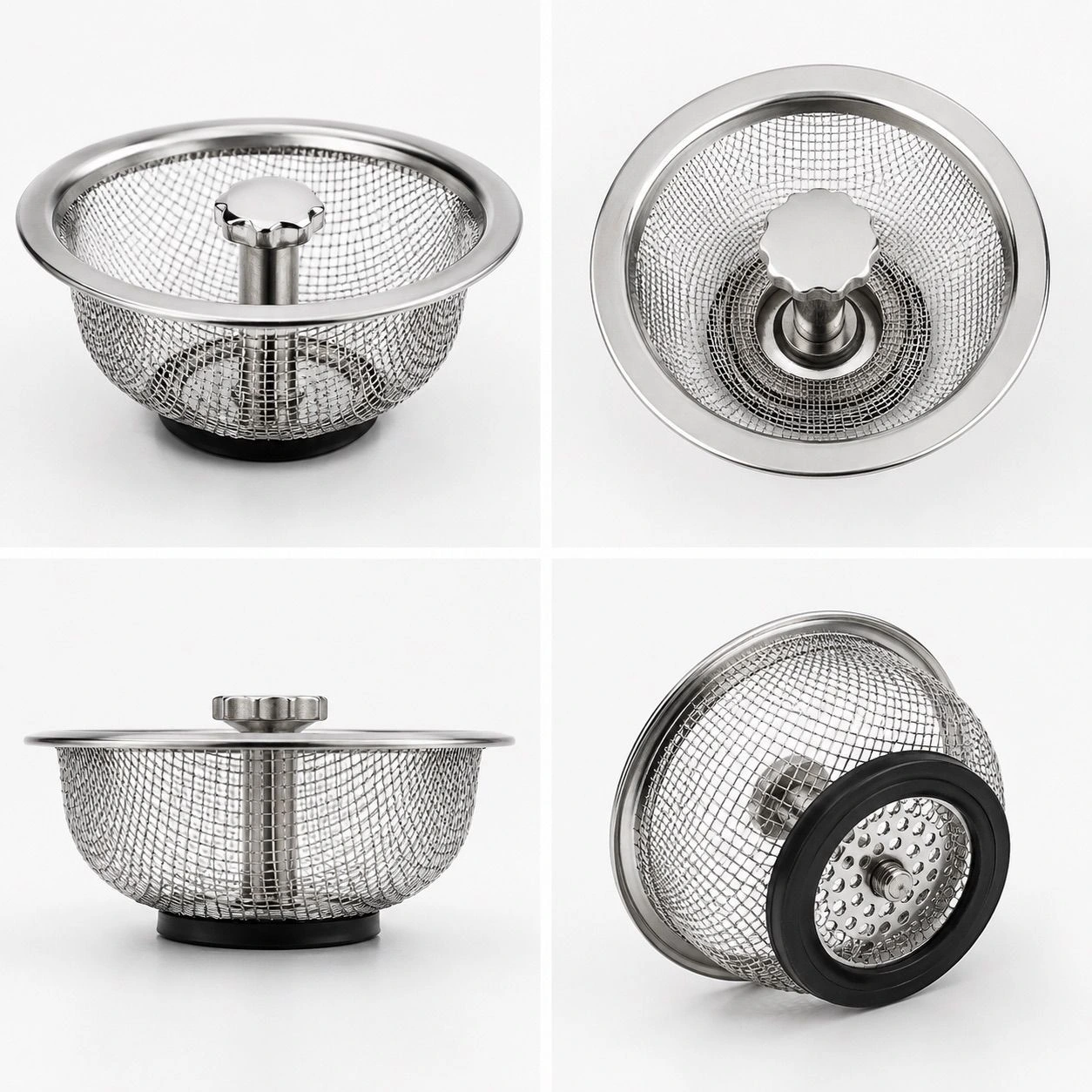 Stainless Steel Sink Strainer Basket Strainer Kitchen Sink Strainer (1 Pc)