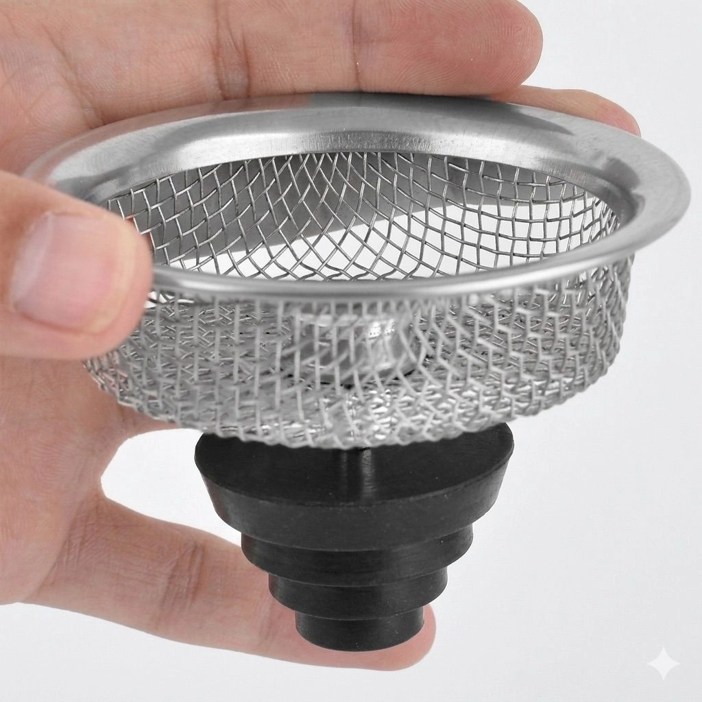 Stainless Steel Sink Strainer Basket Strainer Kitchen Sink Strainer (1 Pc)