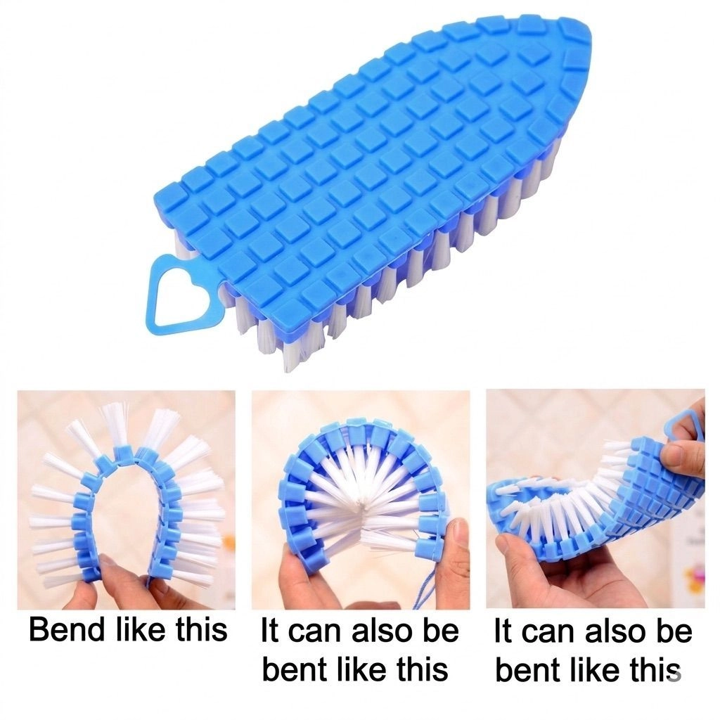 Flexible Plastic Cleaning Brush For Home, Bathroom,