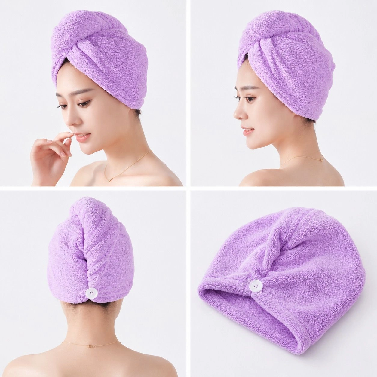 Quick Turban Hair-Drying Absorbent Microfiber Towel 2