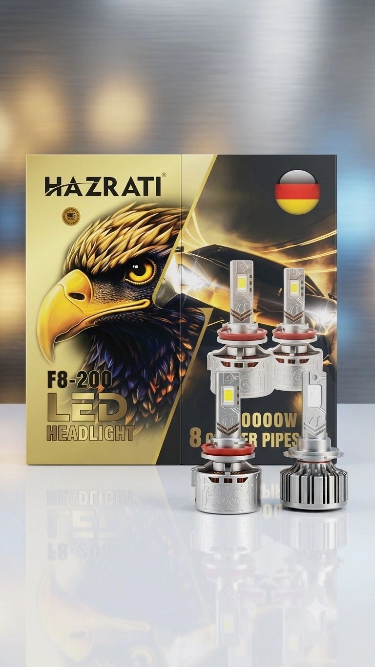 Hazrati Led Headlamp 9005 4