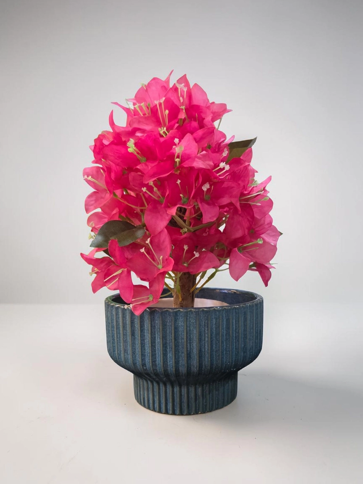 Ceramic pot & artifishal plant cp73 2