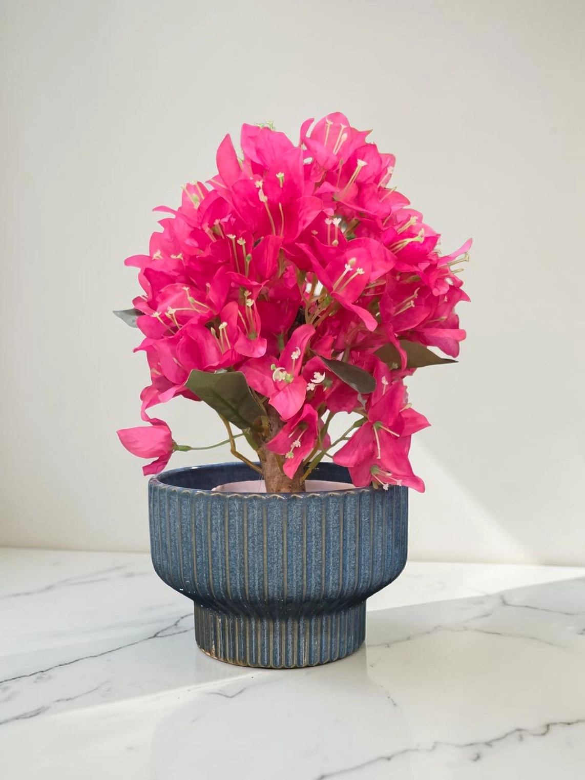 Ceramic pot & artifishal plant cp73 3