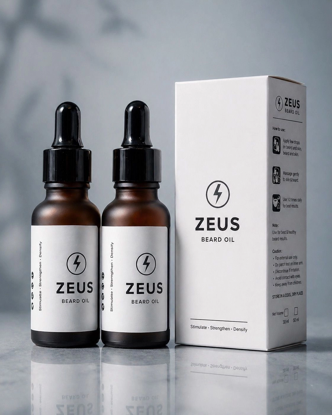 ZEUS BEARD OIL 2x Combo 1
