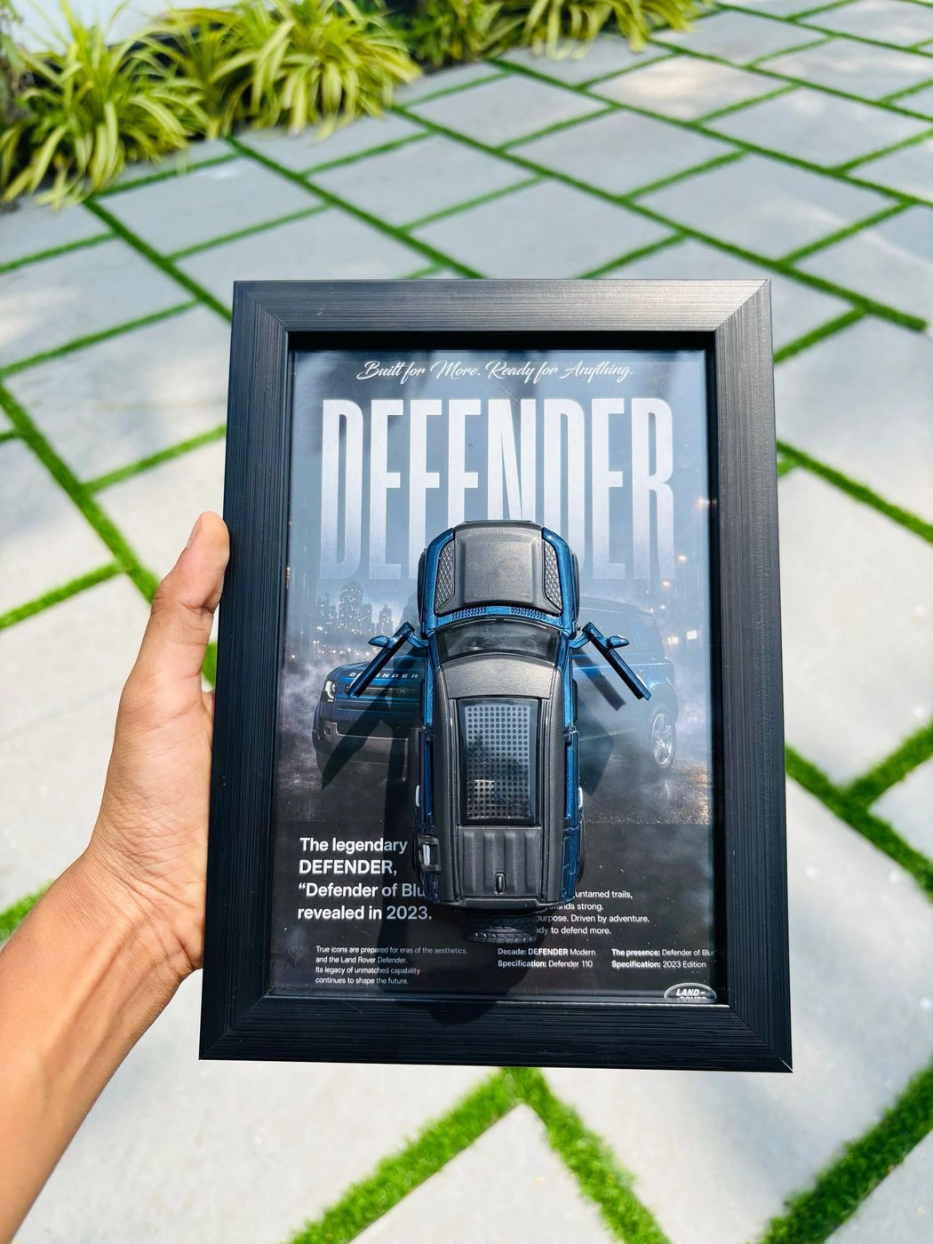 Land Rover Defender Frame – Blue Urban Edition 💙