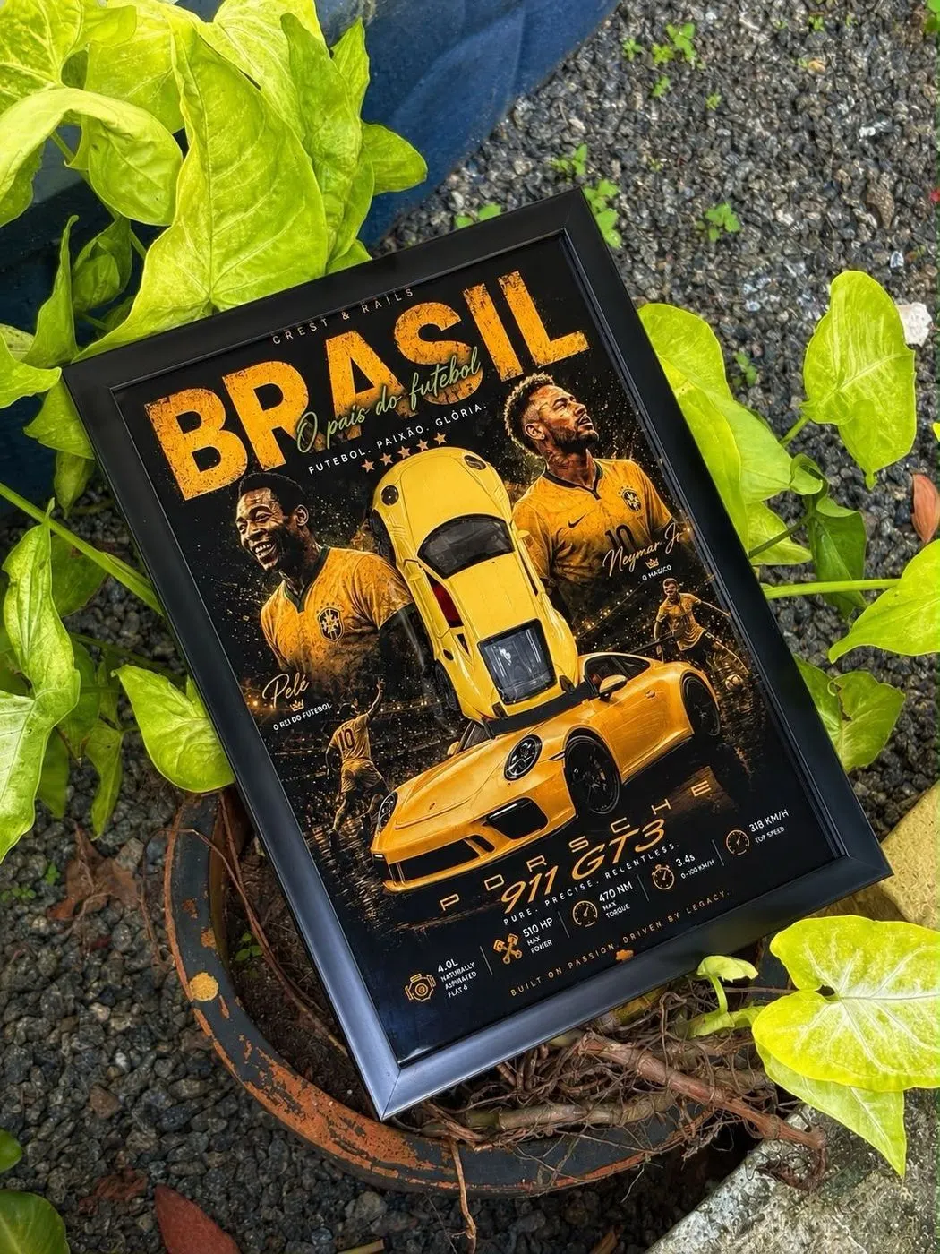 Brazil × Porsche 911 GT3 FIFA Edition 💛 – A4 Premium Editio