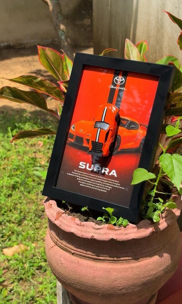 Toyota GR Supra Collector Display Frame – Ignition Orange Edition🧡