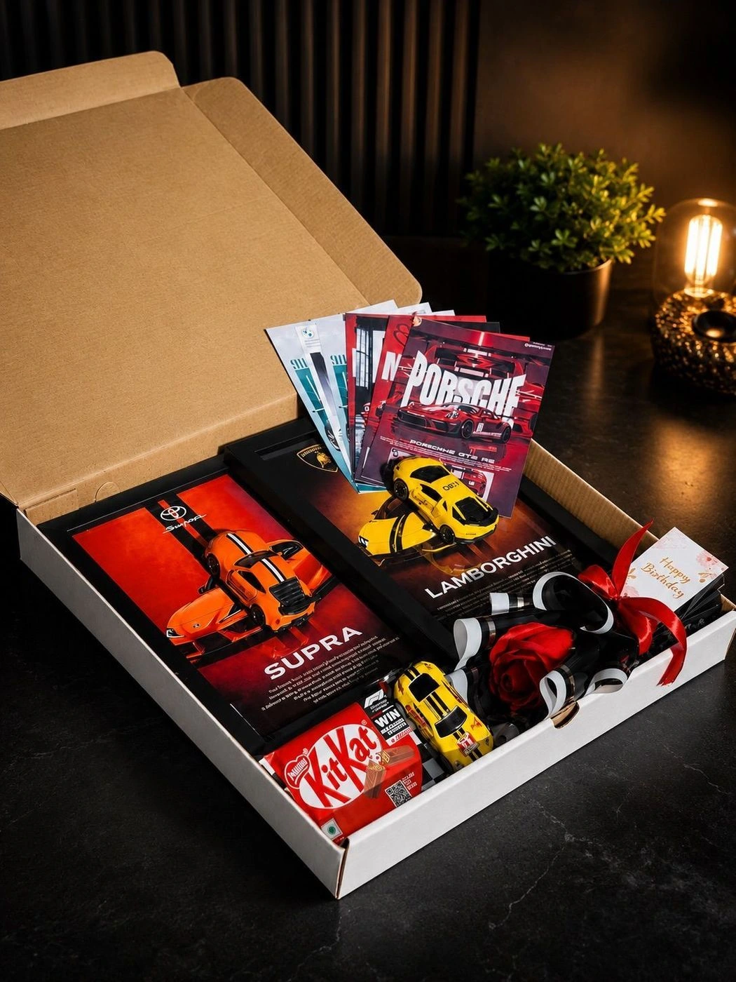 777 Combo – Ultimate Car Lover Gift Hamper - Lambo & Supra Edition 🎁 1