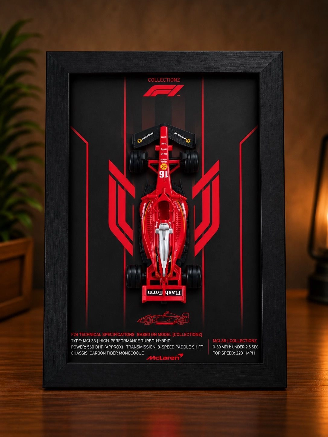 Formula 1 Car Frame – Red Racing Edition 🏁❤️