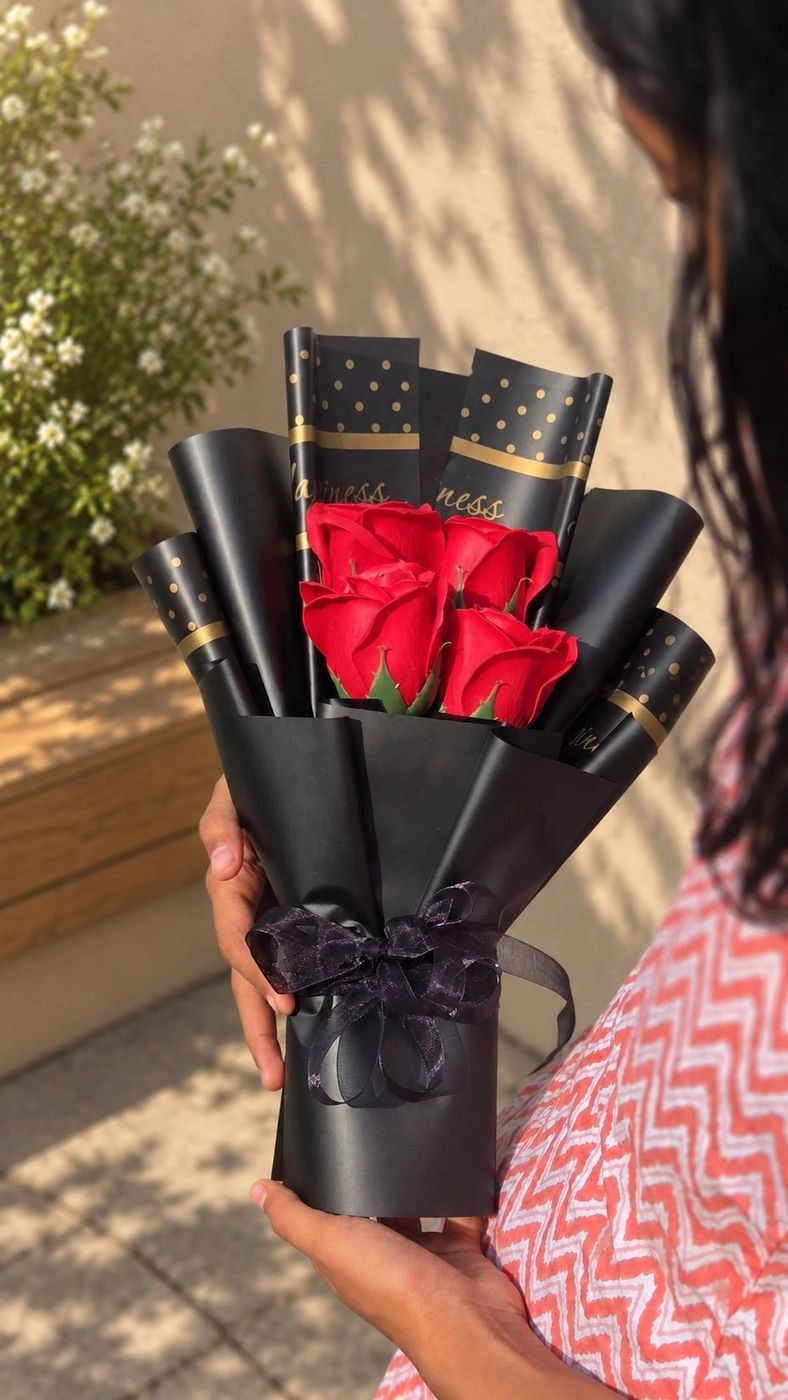 Royal Red Rose Bouquet 🌹✨