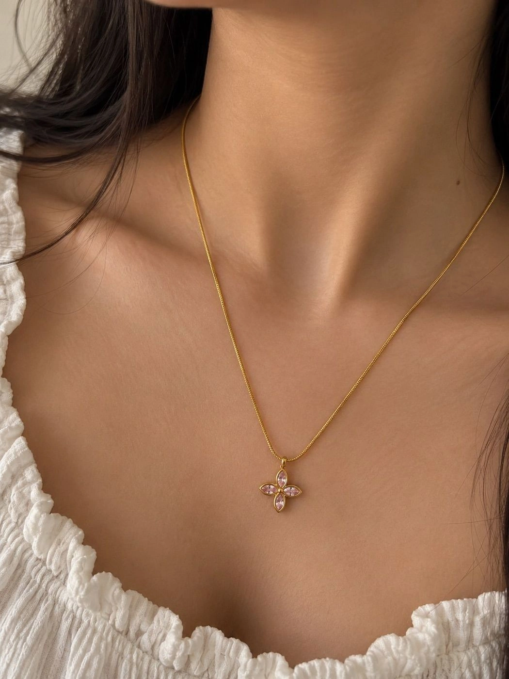 Pink Petal Necklace 🌸 1