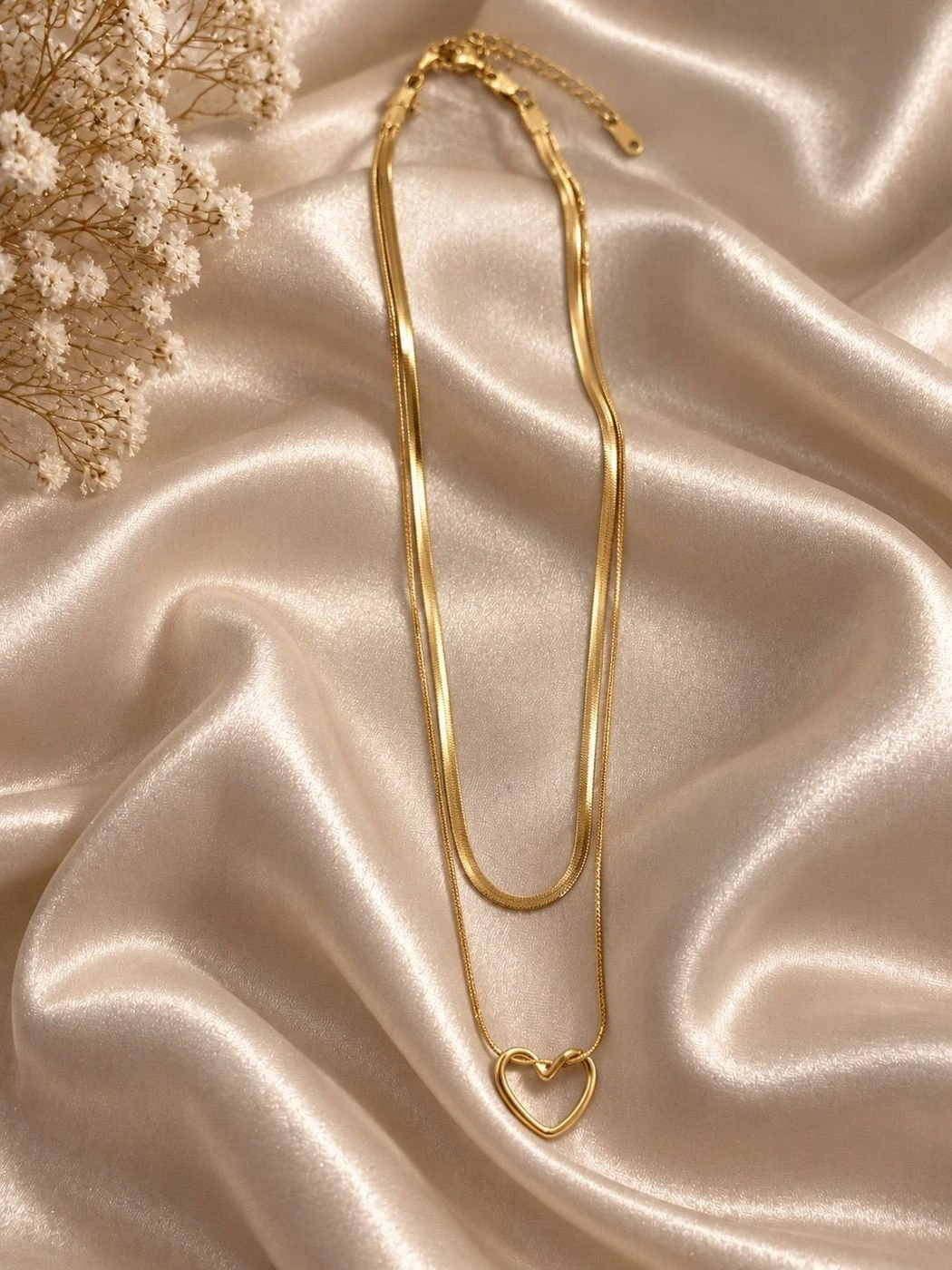 Double Layer Heart Necklace ✨ 2