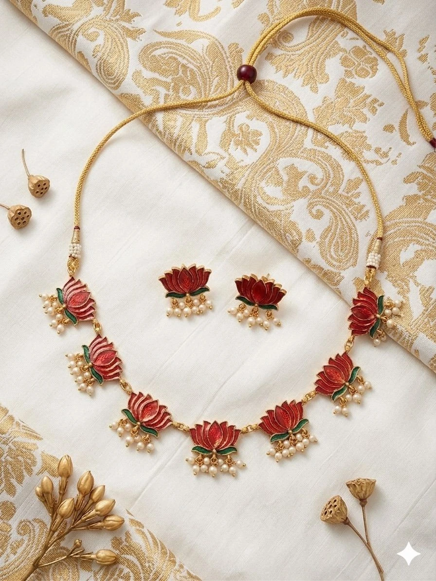 The Red Lotus Enamel Heritage Set