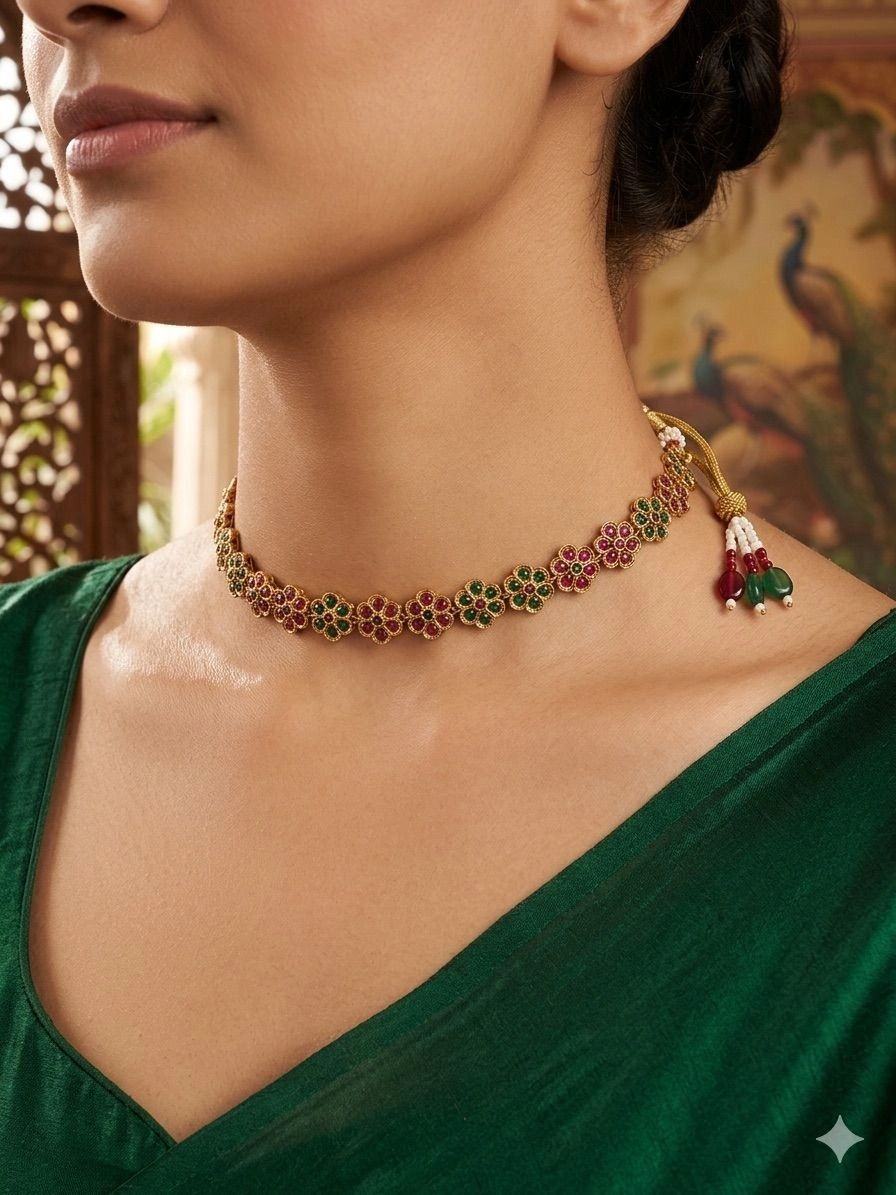 Choker-style Palakka necklace 1