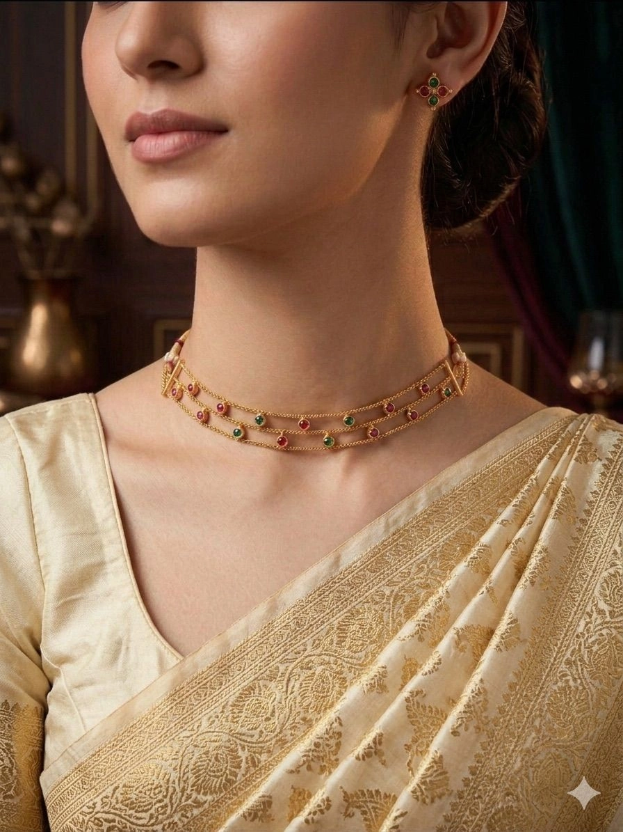 Traditional Kemp Stone Choker Set 1