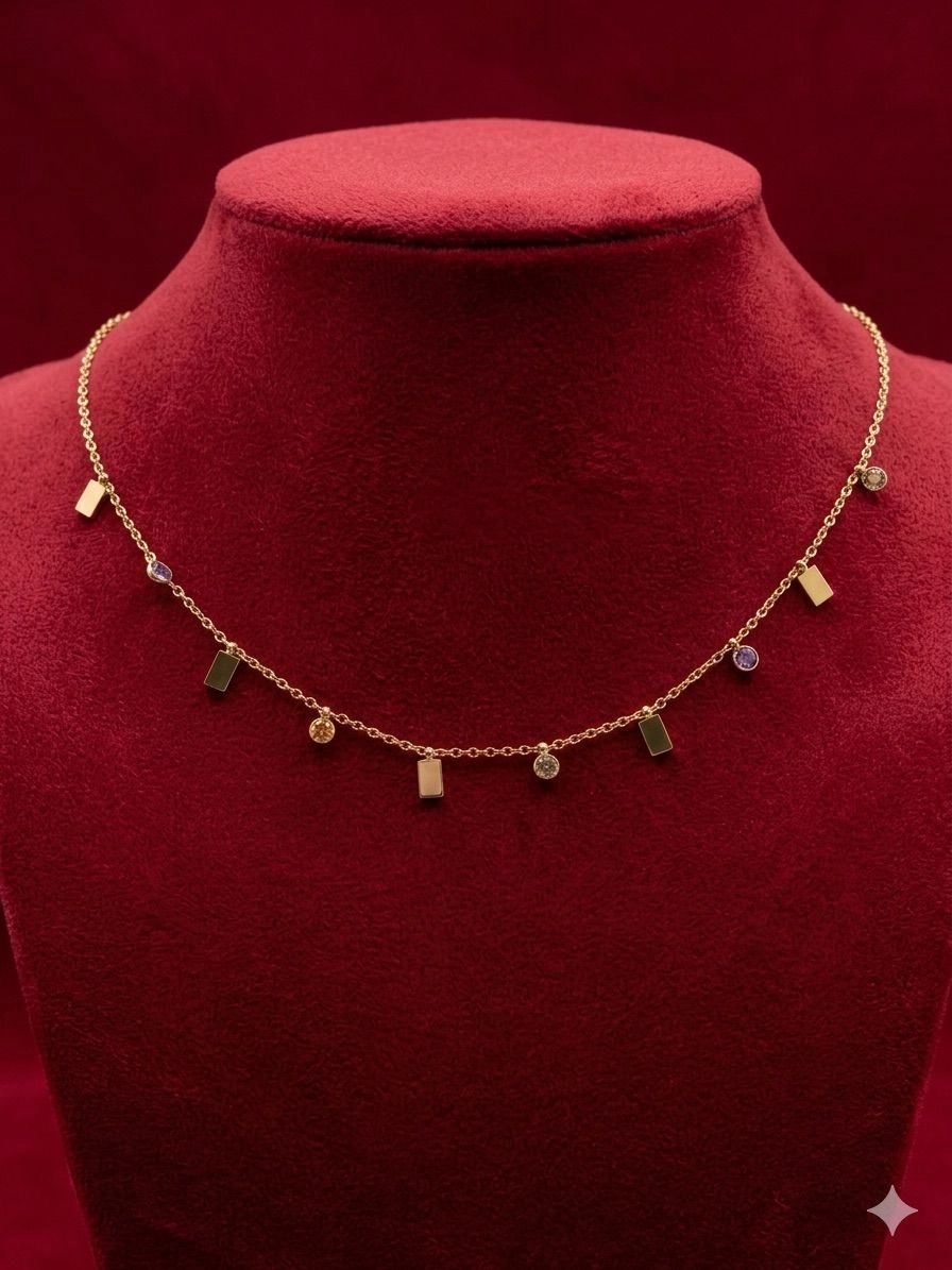 Multi color Necklace- Anti Tarnish Necklace