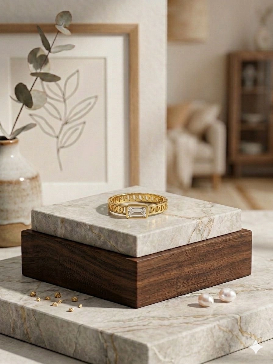 Anti Tarnish - Stone Ring