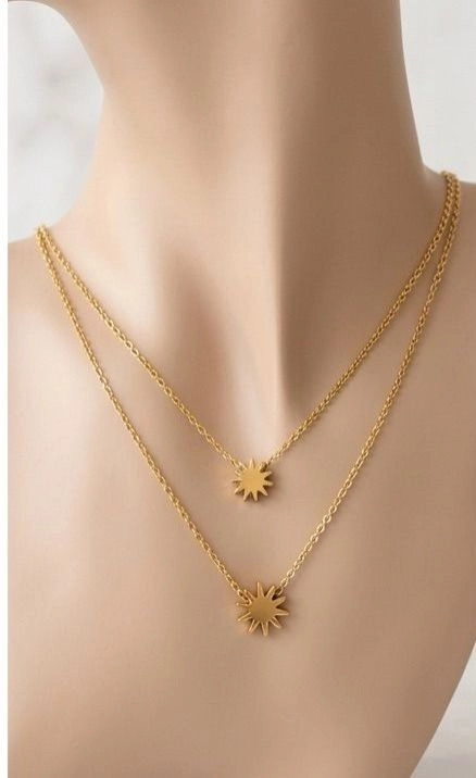 The Solar Duo Layered Necklace 1