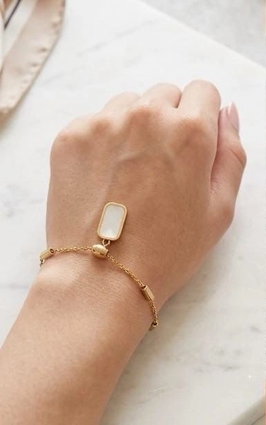 Rectangle enamel bracelet 1
