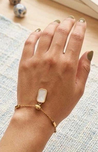 Rectangle enamel bracelet 2