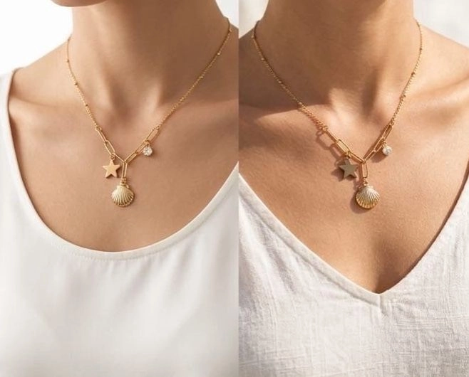 The Starfish & Shell Charm Necklace 2