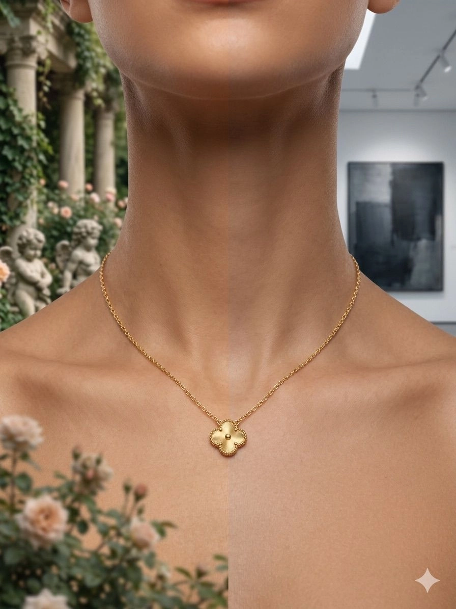 Golden Clover Pendant