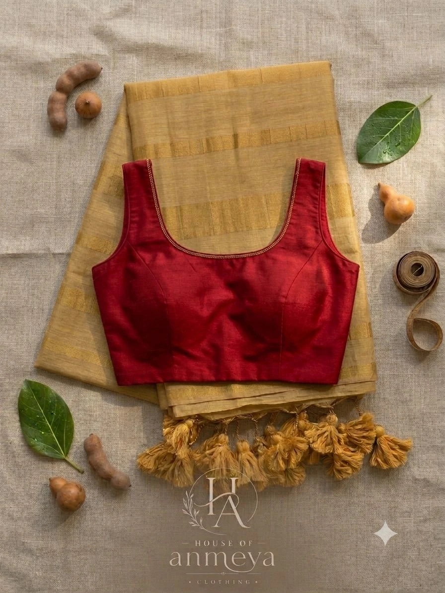 Mulcotton Golden Kara Saree