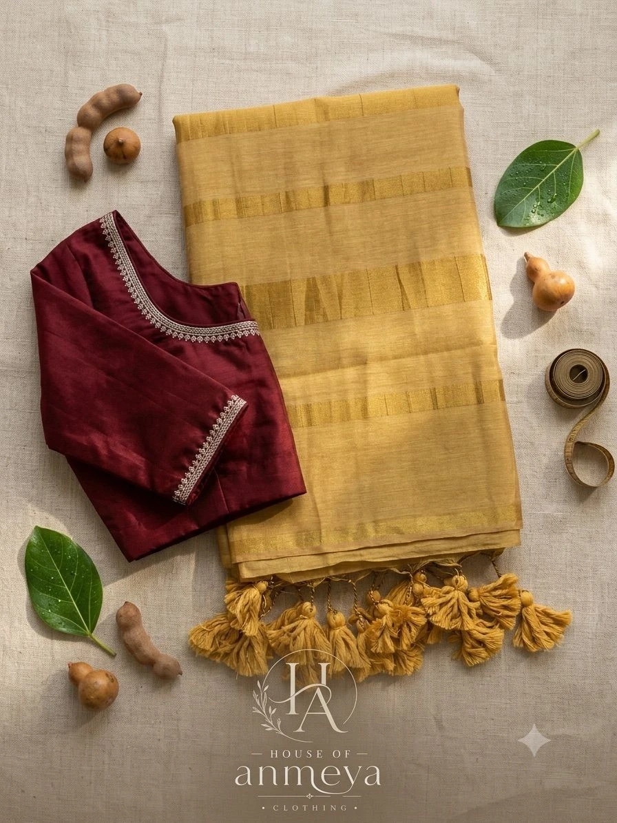 Mulcotton Golden Kara Saree 4