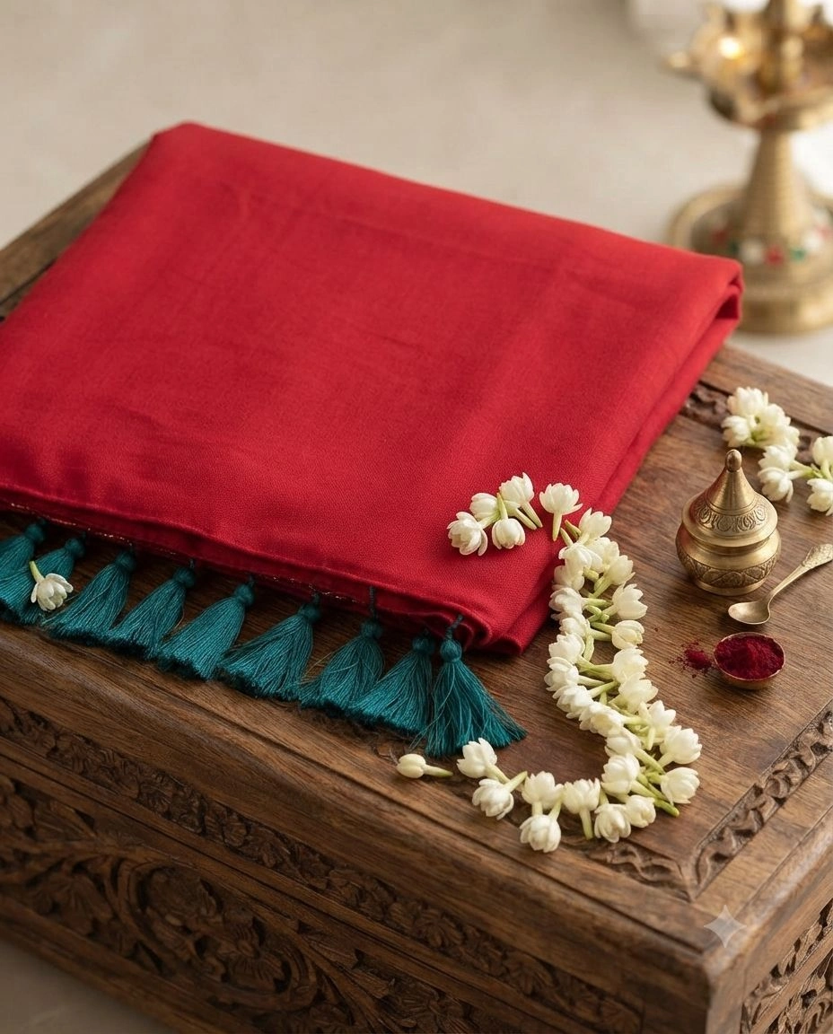 ​"Infused with the warmth of festivities, our latest collection brings a touch of temple-inspired elegance to your wardrobe."