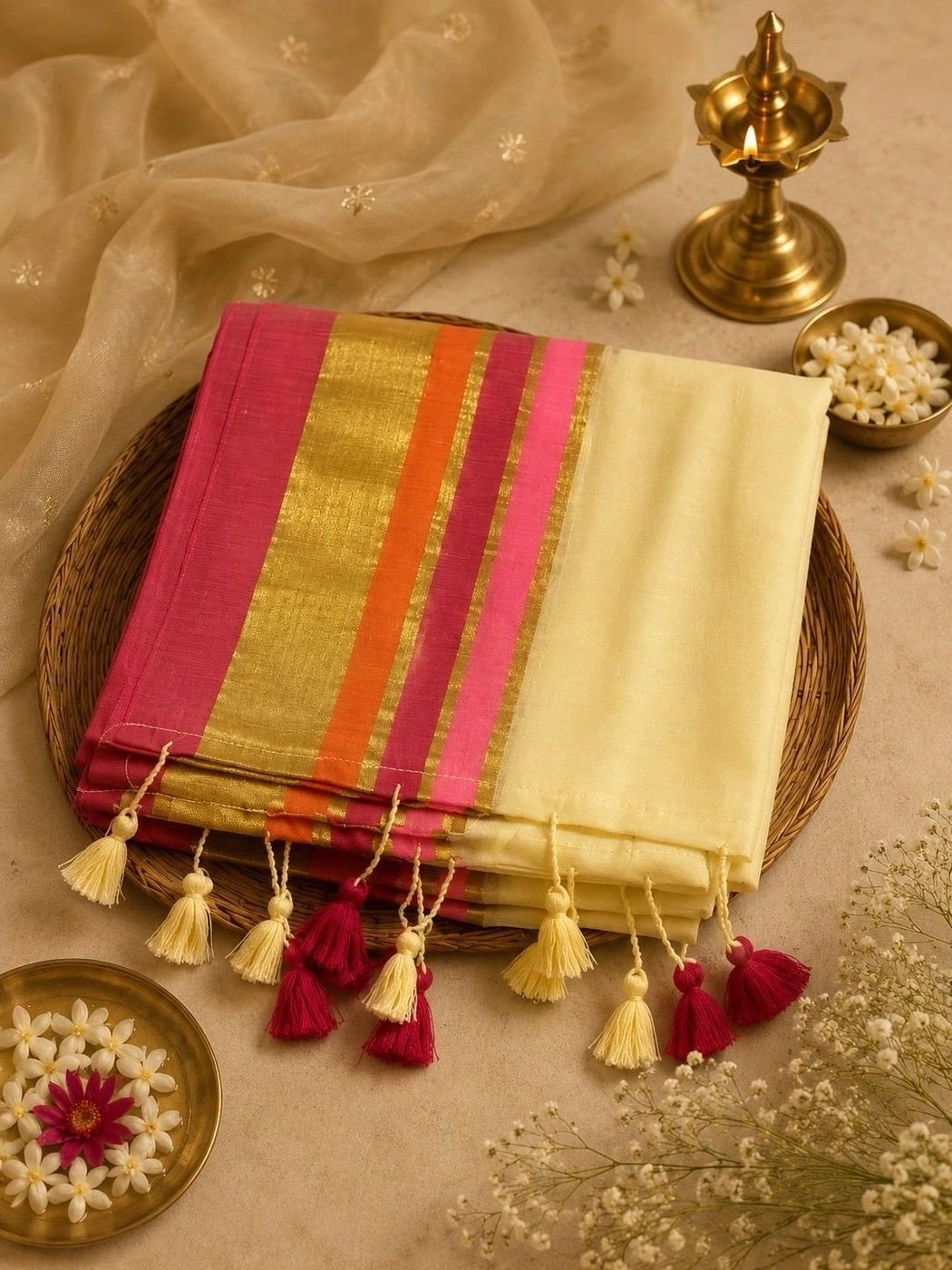 Premium Mulcotton Kerala Saree