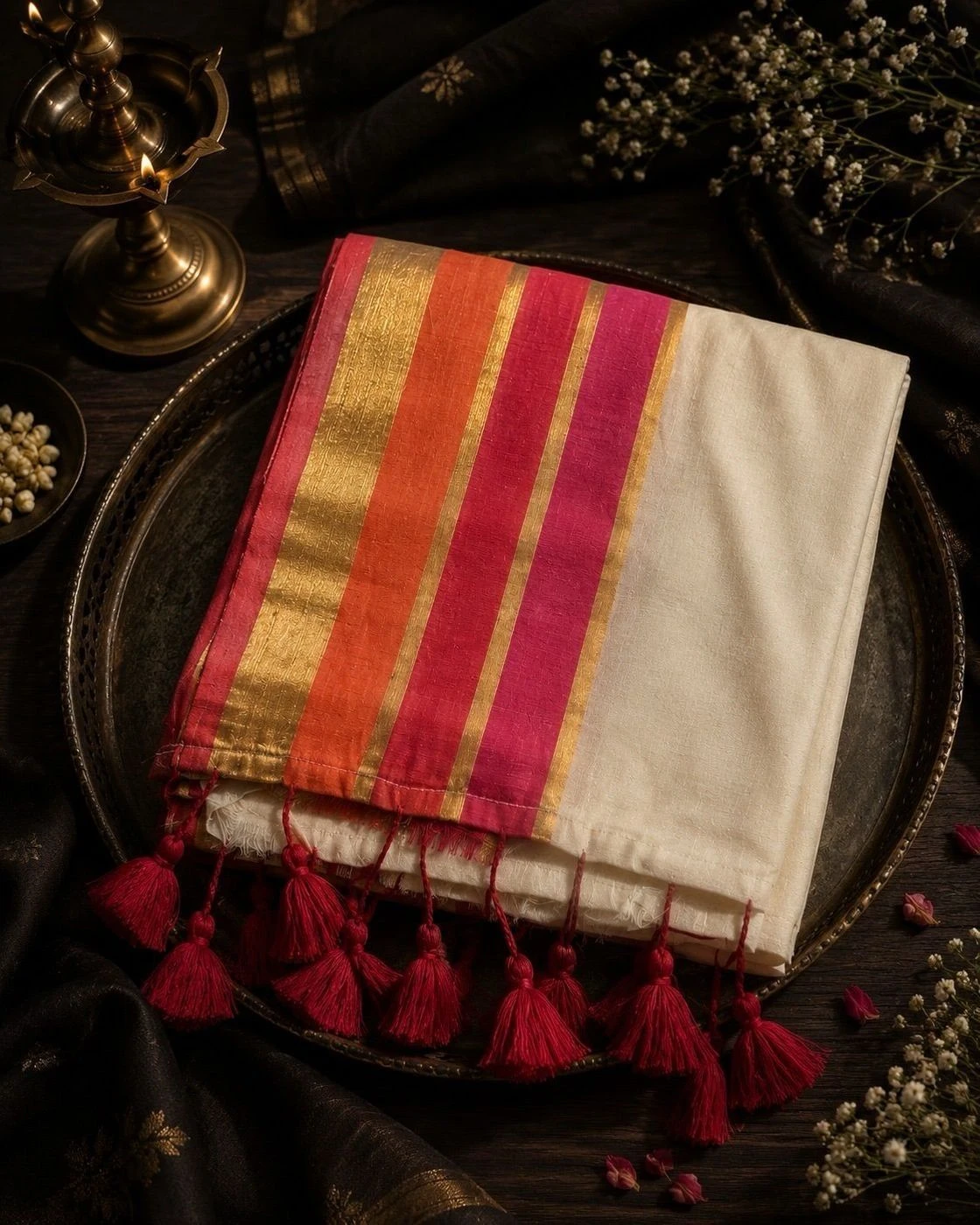 Blossom Mul Cotton Saree