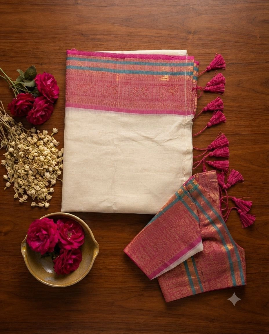 "Draped in dreams, woven in comfort. Experience the feather-light embrace of pure mulcotton." 2