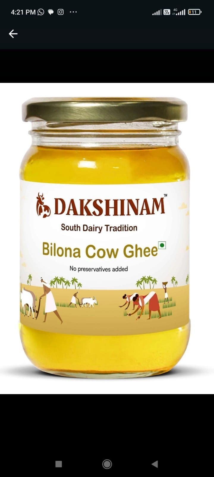 Bilona Ghee 165 gm