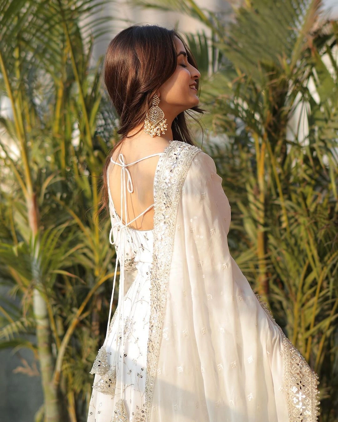 White Anarkali Suit 3
