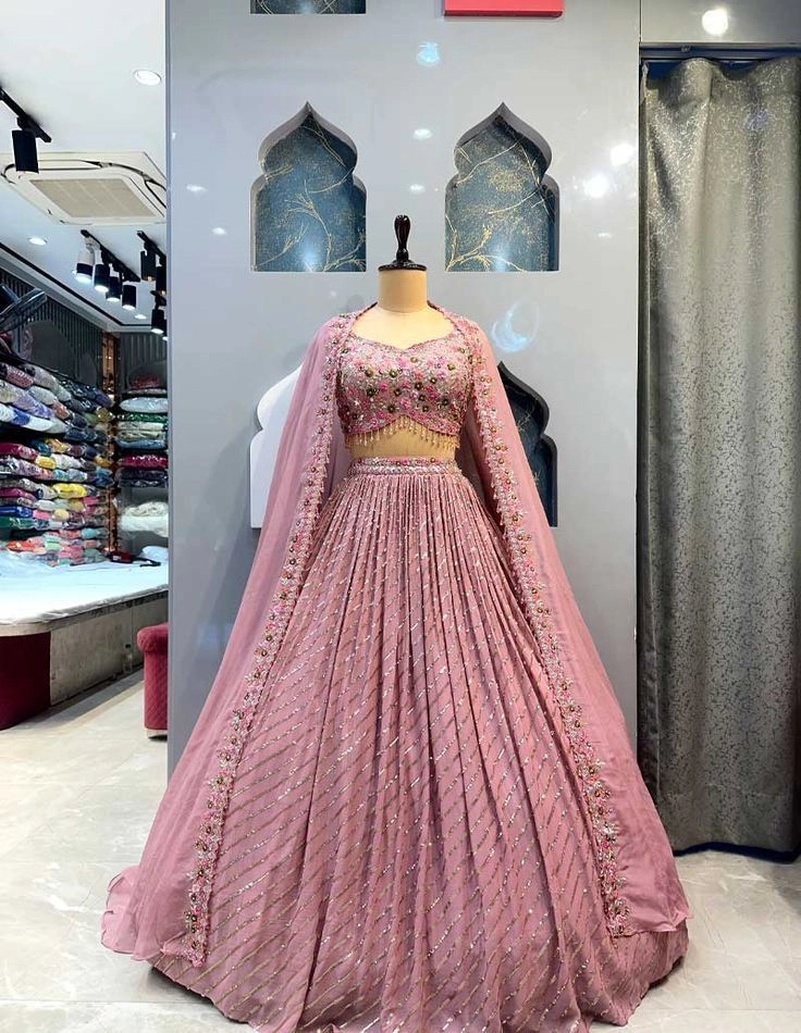 Lehenga choli pink colour
