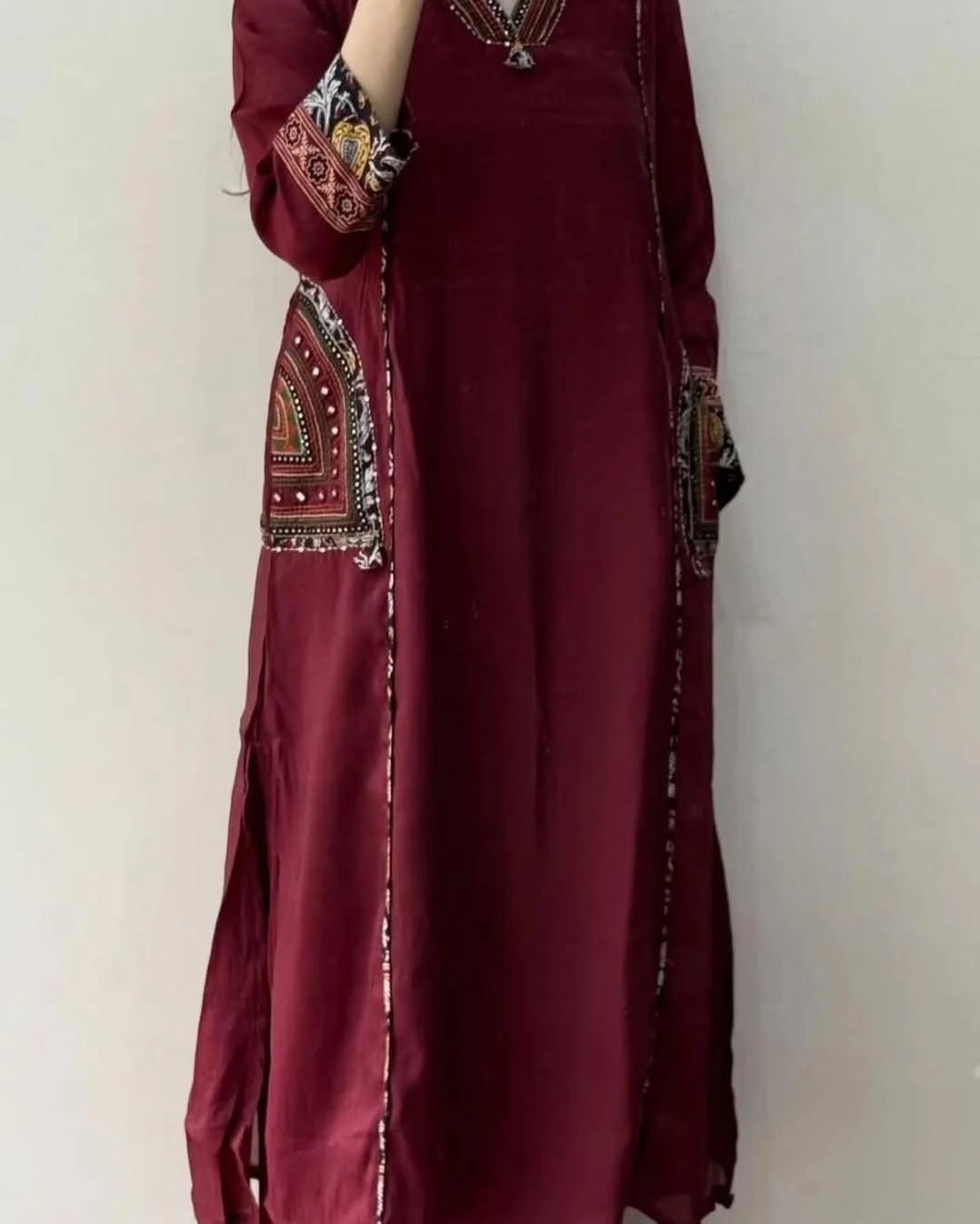 Red suits Black dupatta 3