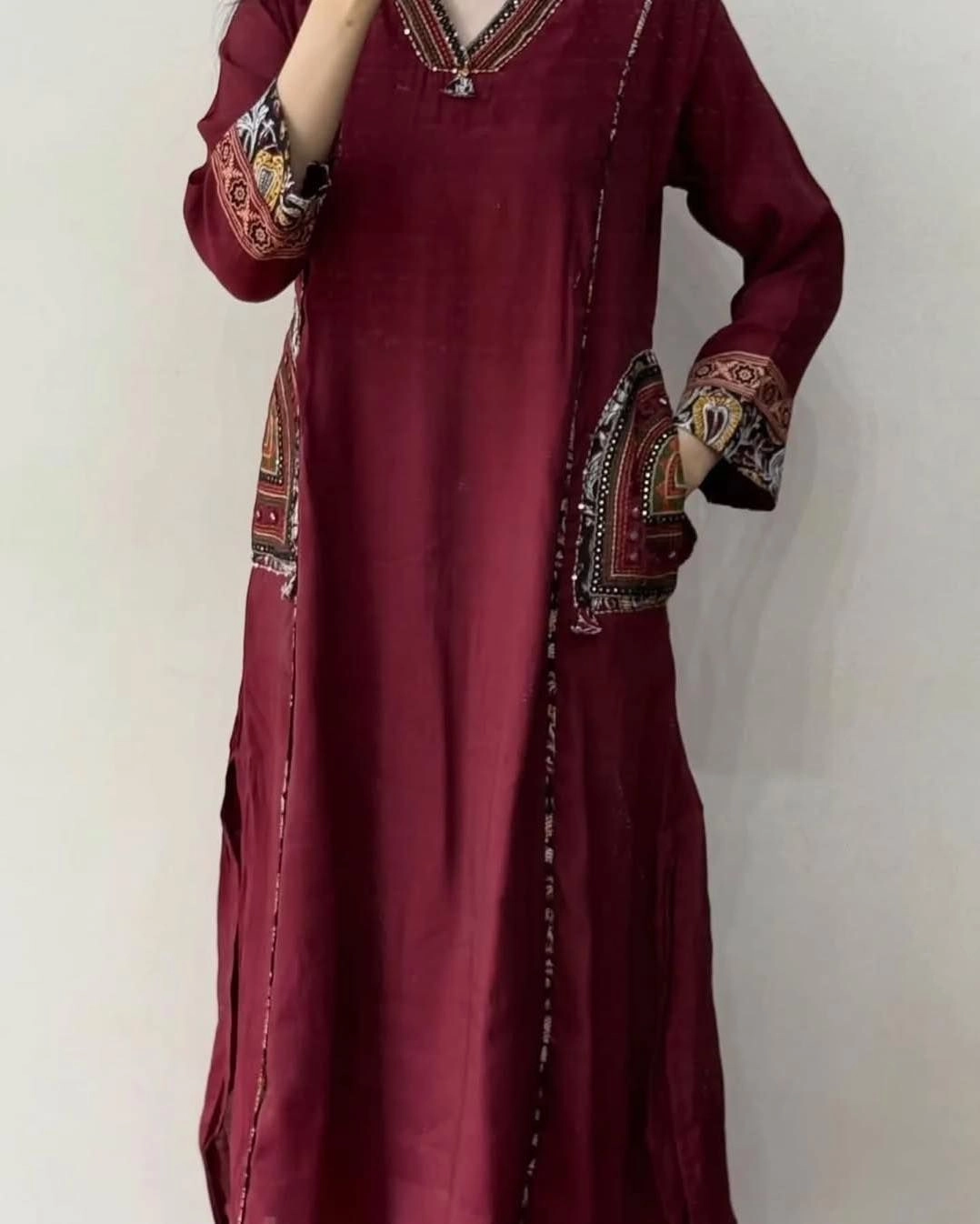 Red suits Black dupatta 5