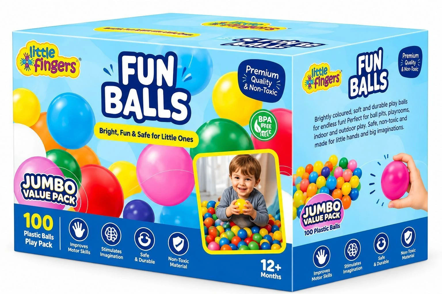 LFT 100 PLASTIC BALLS (100PC)