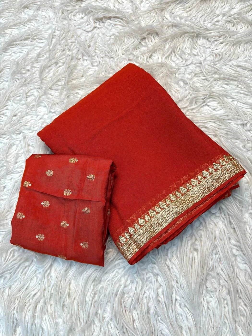 Pure viscose Georgette saree 2