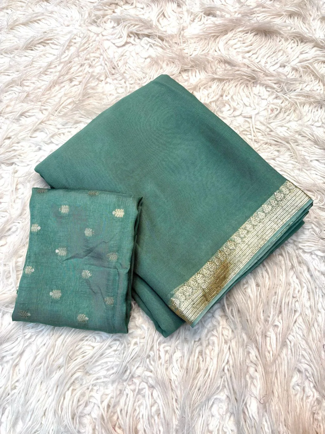 Pure viscose Georgette saree 3