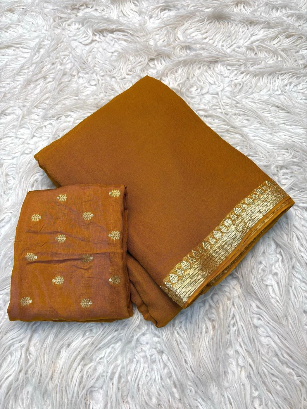 Pure viscose Georgette saree 4