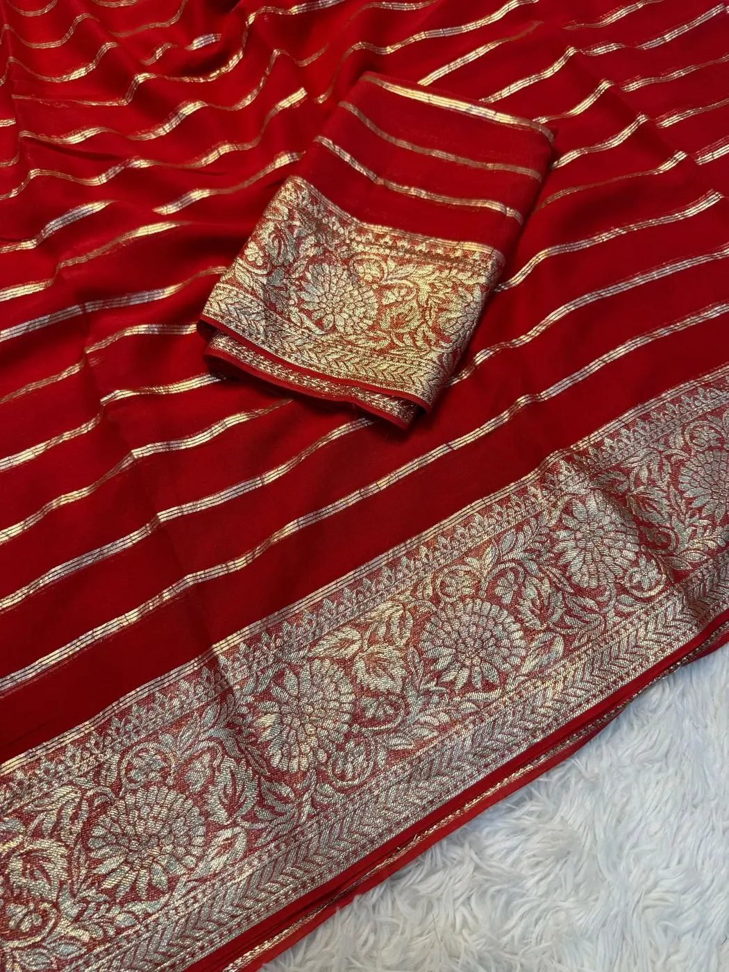 Pure viscose Georgette saree 2