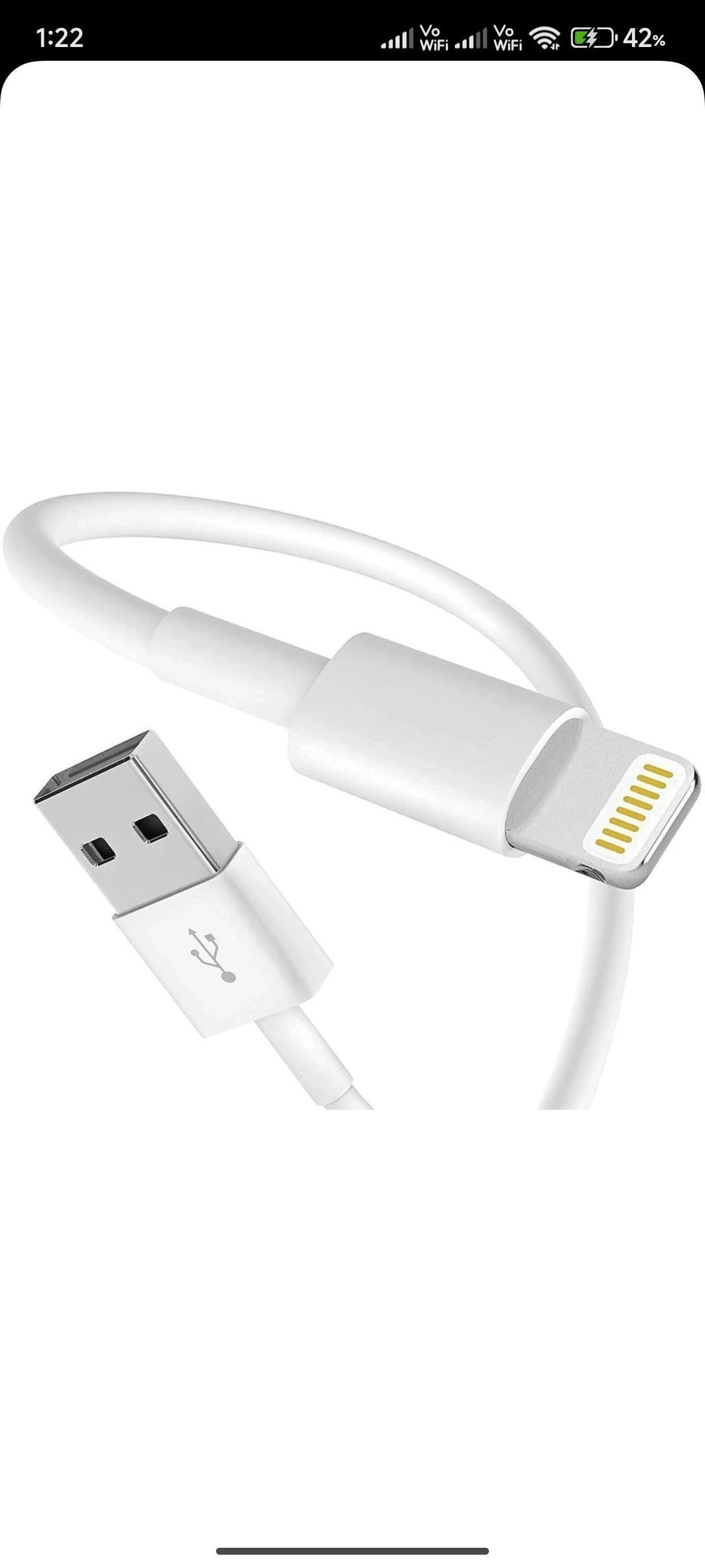 USB CABLE IPHONE 18W