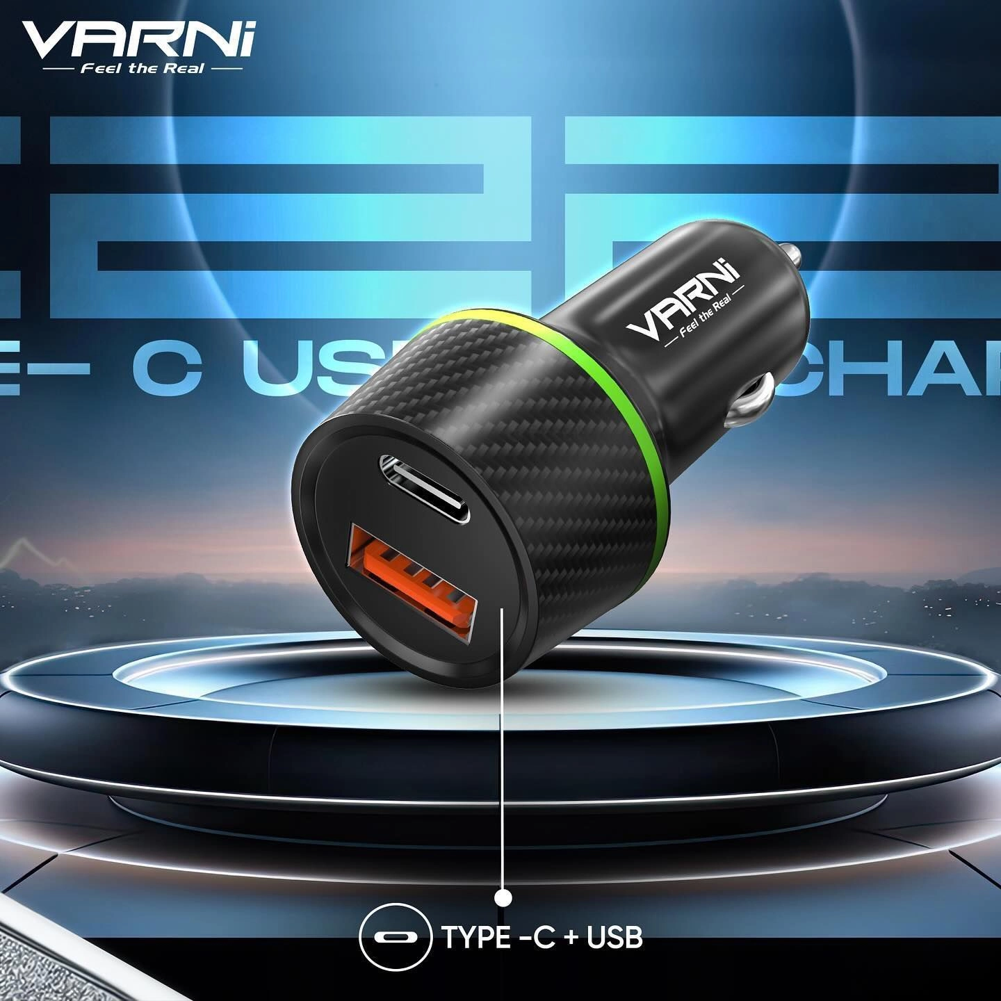 CAR CHARGER 20W 2IN1 3
