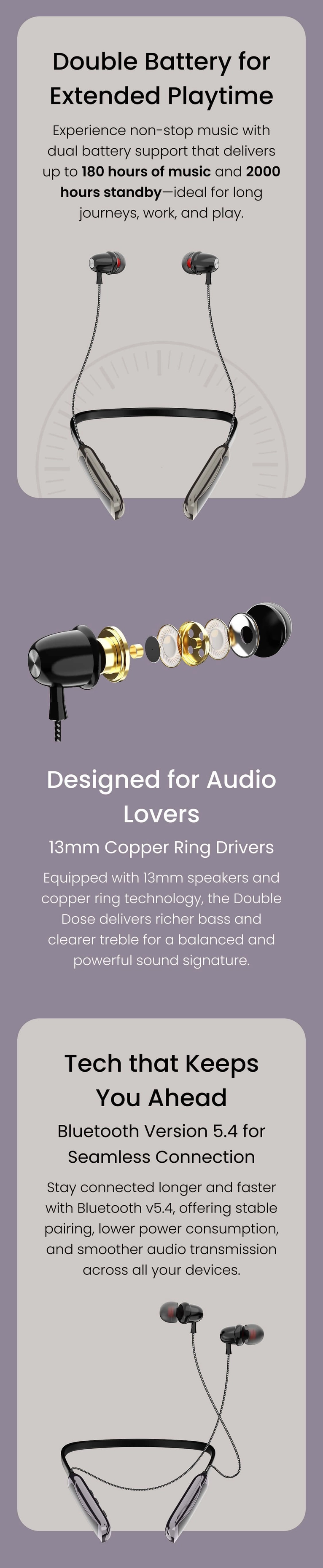 WIRELESS EARPHONE NECK BAND 4