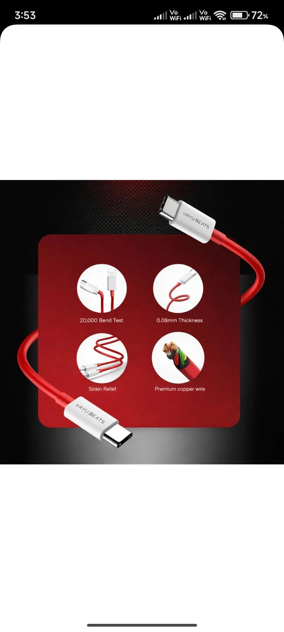 USB CABLE C To C 3