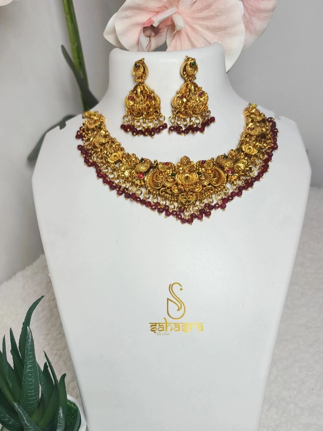 Bridal Lakshmi necklace set