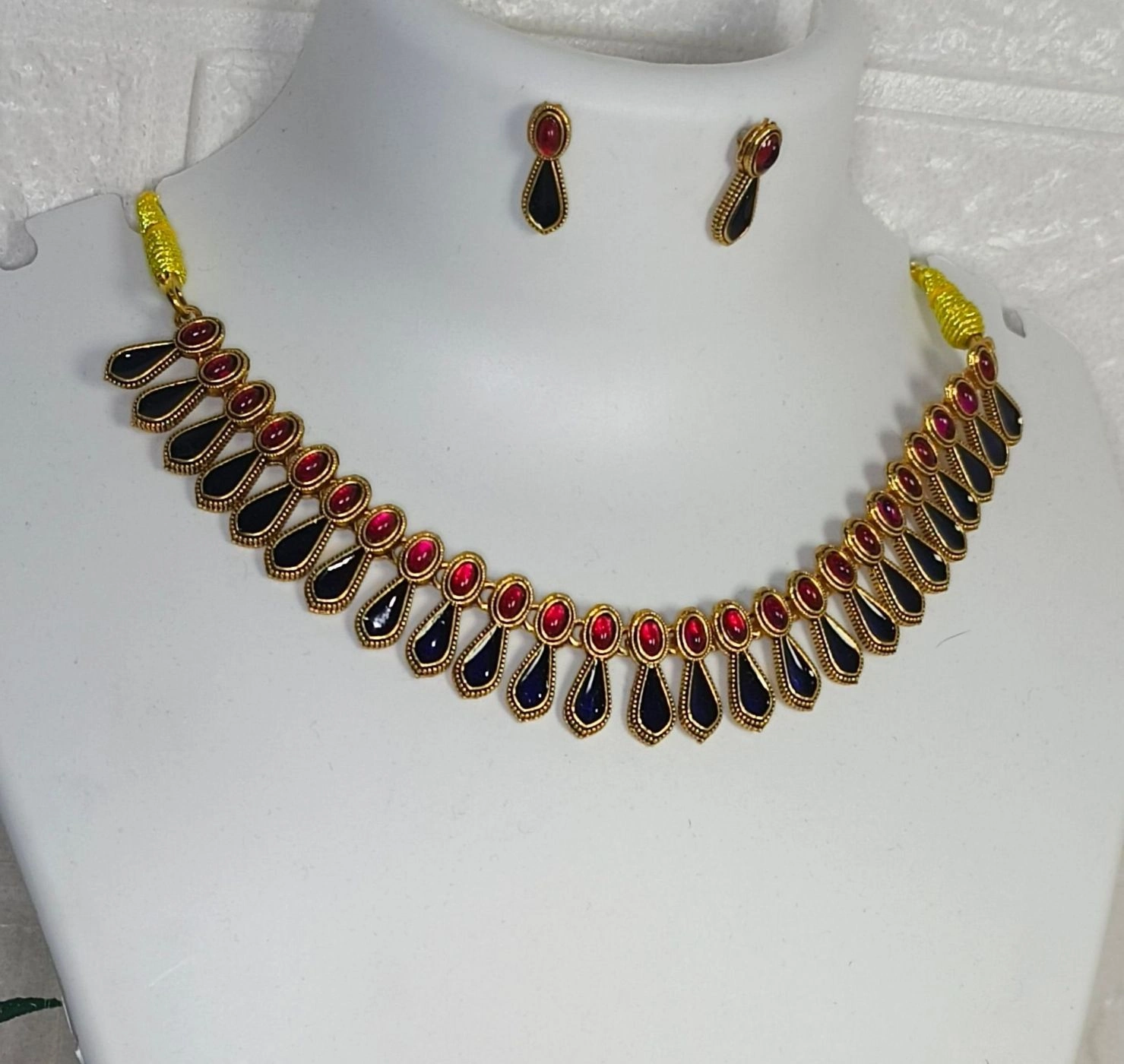 Red&Blue Combo Necklace set 1